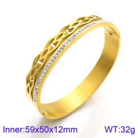 Stainless Steel Stone Bangle