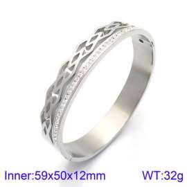 Stainless Steel Stone Bangle