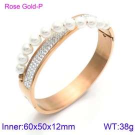 Stainless Steel Stone Bangle