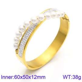 Stainless Steel Stone Bangle