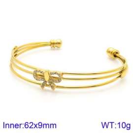 Stainless Steel Stone Bangle
