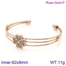 Stainless Steel Stone Bangle