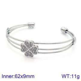 Stainless Steel Stone Bangle