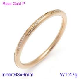 Stainless Steel Stone Bangle