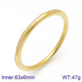 Stainless Steel Stone Bangle