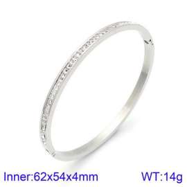 Stainless Steel Stone Bangle