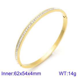 Stainless Steel Stone Bangle
