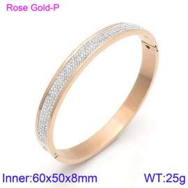 Stainless Steel Stone Bangle
