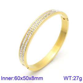 Stainless Steel Stone Bangle