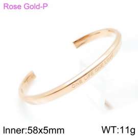 Stainless Steel Rose Gold-plating Bangle