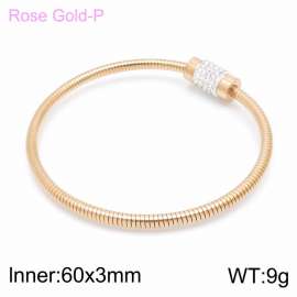 Stainless Steel Stone Bangle