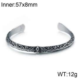 Personality Skull Trend Teng Pattern Open Men's Bracelet